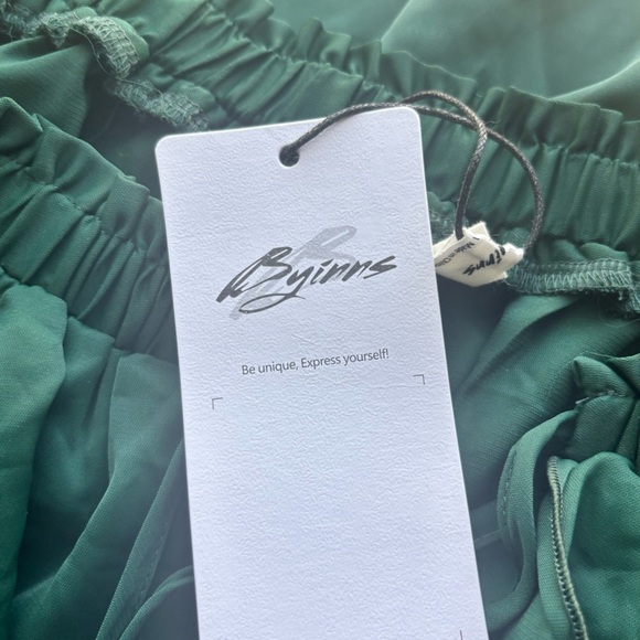 Women’s Byinn Green Off Shoulder Ruffle Blouse Size Medium – Romantic Flowy Top - Picture 8 of 8